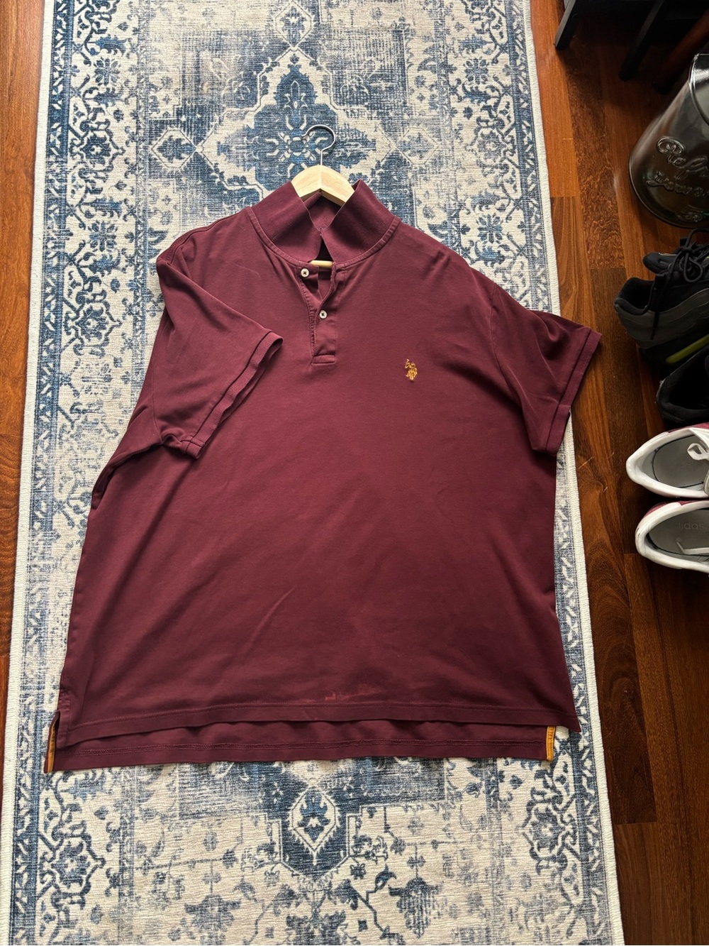 Polo ASSN. Men’s Burgundy Short-Sleeve Polo Shirt